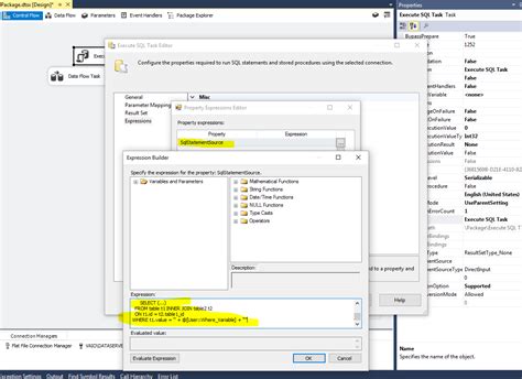 Using an environment pre-defined in the <b>SSIS</b> catalog. . Ssis dtexec pass parameters